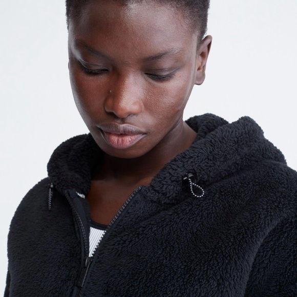 SALE 🔥 PRICE FIRM Calvin Klein Performance Sherpa Full-Zip Hooded Jacket - Picture 2 of 3